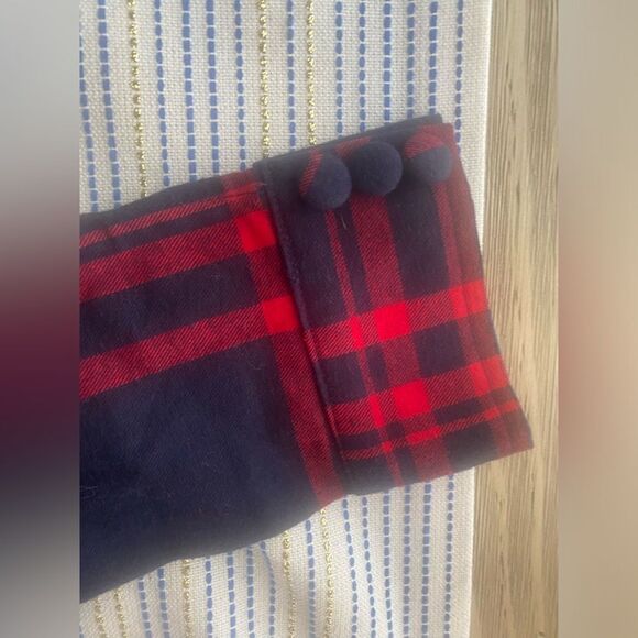 By Egreis Navy Blue/ Red Plaid Dress - Size Large  - NWT - Picture 7 of 12